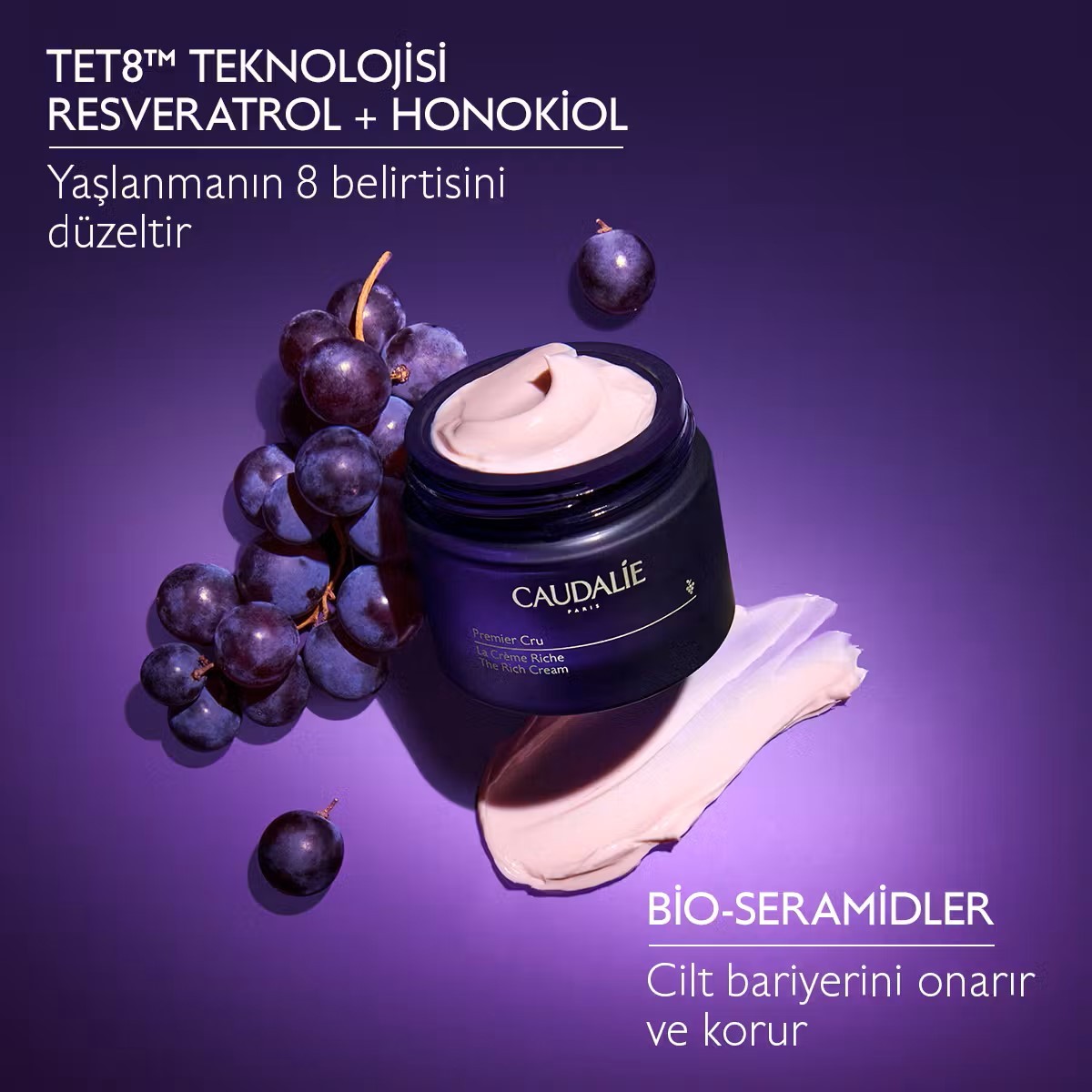 Caudalie Premier Cru Gündüz Bakım Kremi 50 ml - Kuru Ciltler