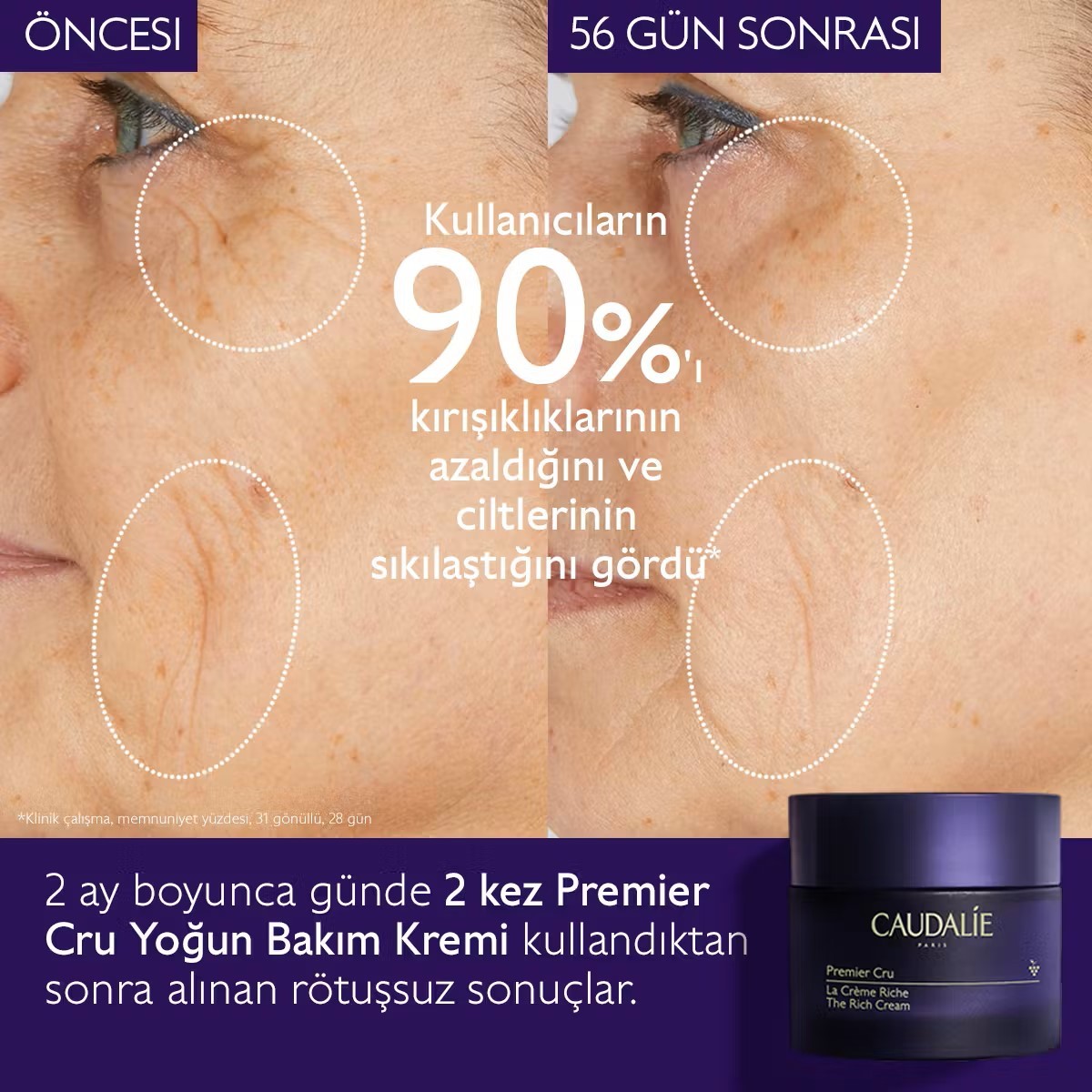 Caudalie Premier Cru Gündüz Bakım Kremi 50 ml - Kuru Ciltler