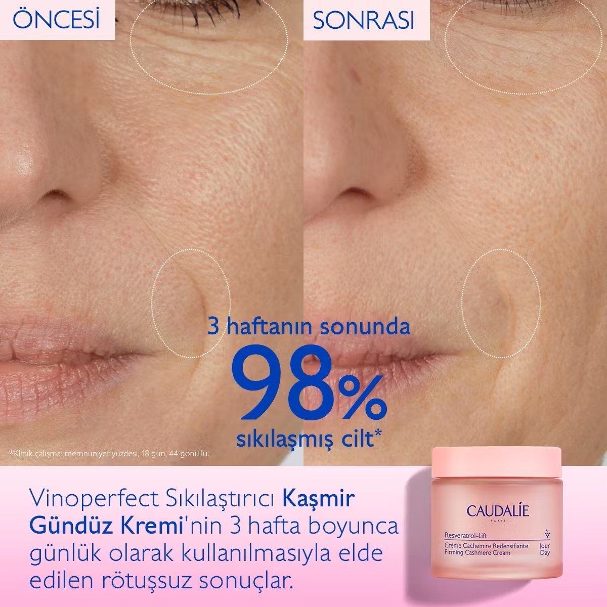 Caudalie Resveratrol Lift Sıkılaştırıcı Kaşmir Gündüz Krem 50 ml