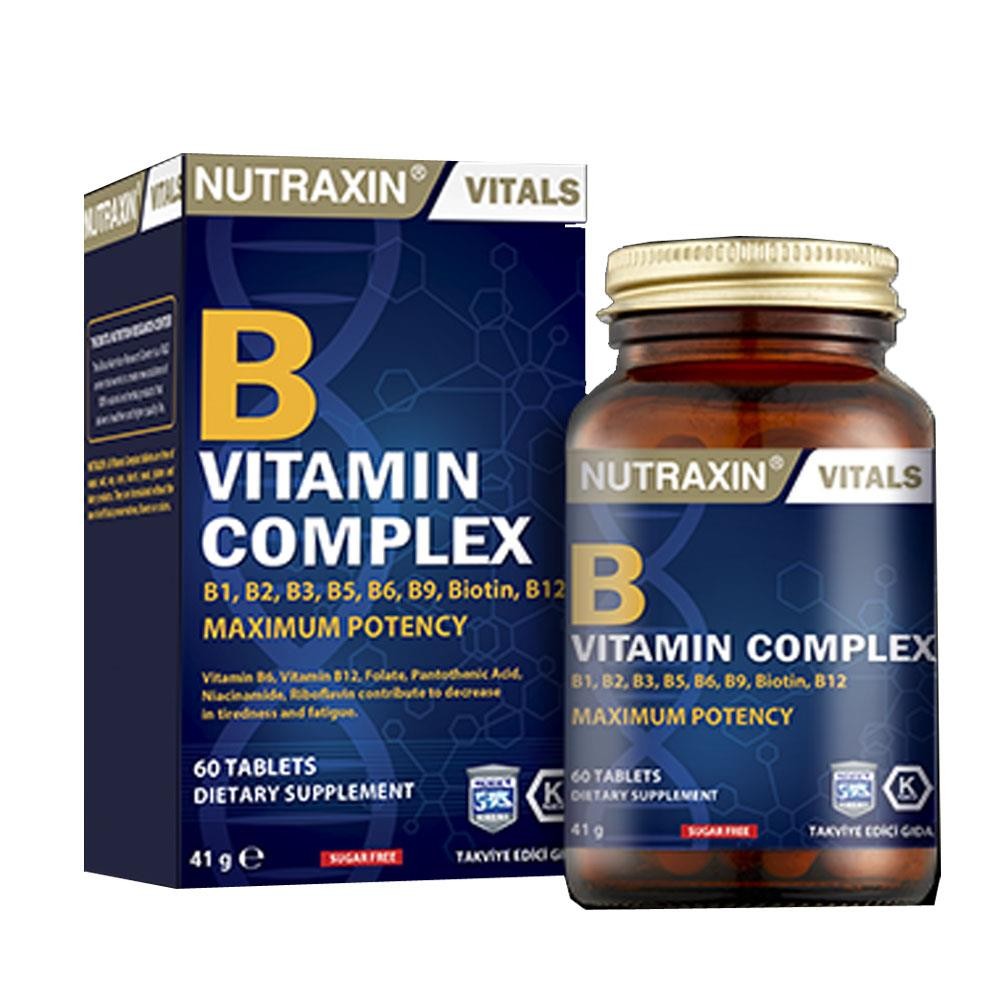 Nutraxin B Vitamin Complex 60 Kapsül