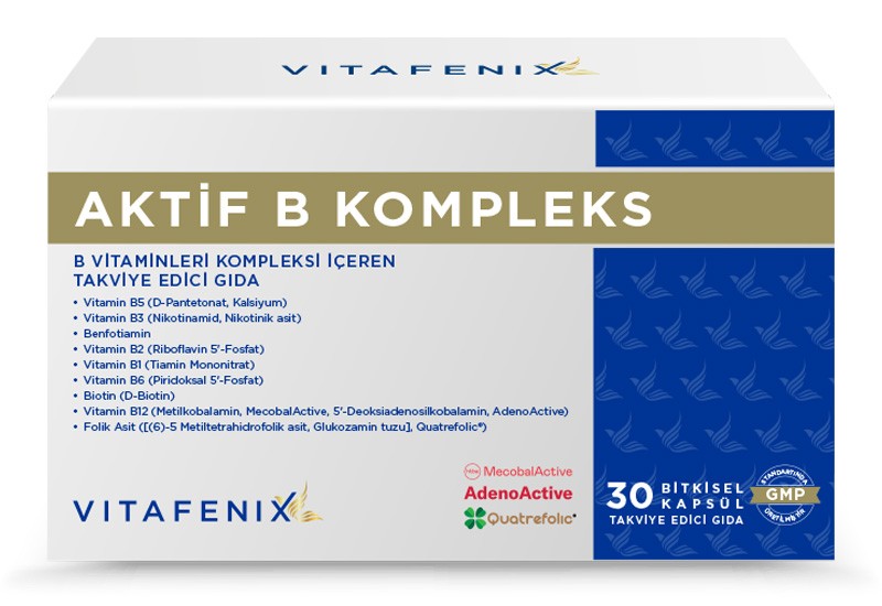 Vitafenix Aktif B Kompleks 30 Bitkisel Kapsül