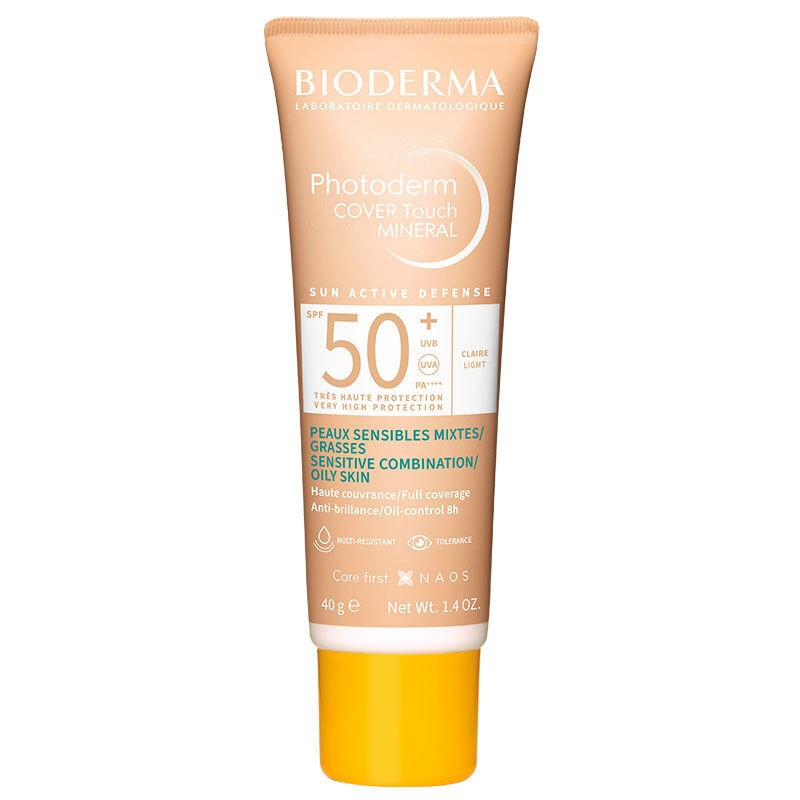 Bioderma Photoderm Cover Touch Mineral SPF50+ LİGHT 40 g RENKLİ