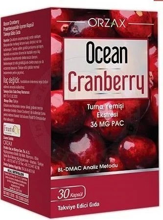 Ocean Cranberry Turna Yemişi Ekstresi 36 Mg Pac 30 Kapsül