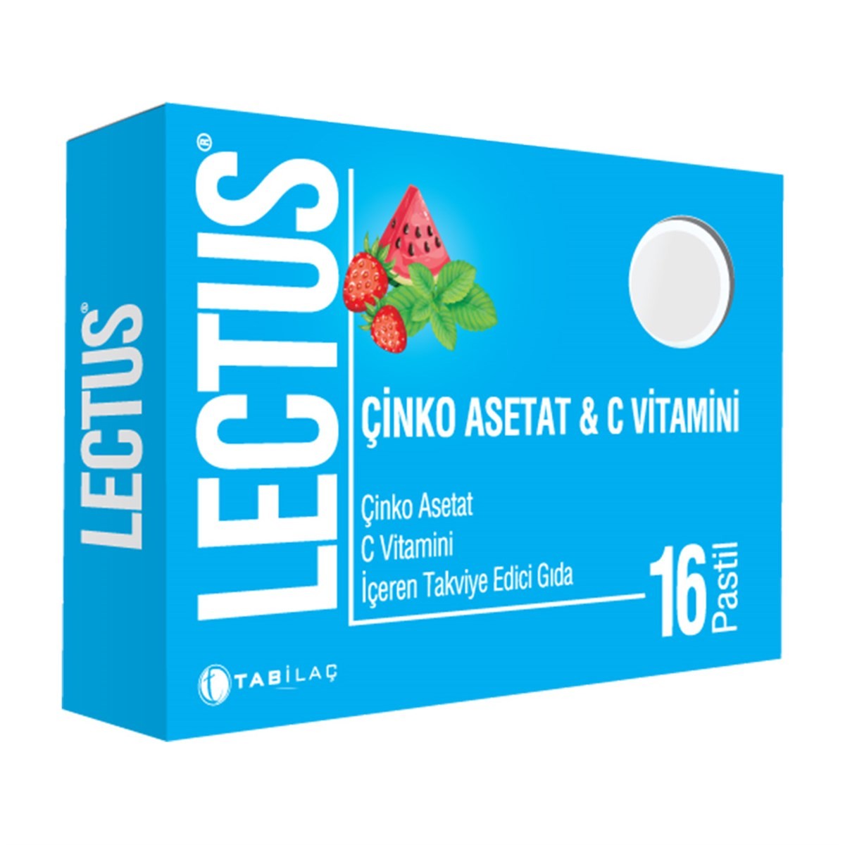 Lectus Çinko Asetat Ve C Vitamini 16 Pastil