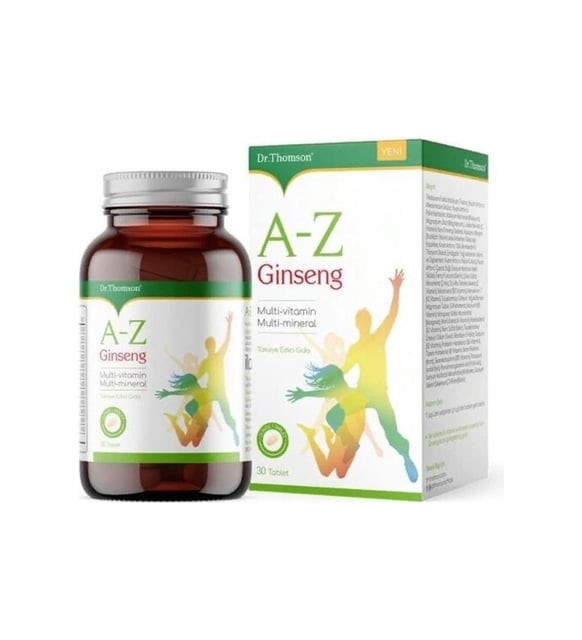 Dr. Thomson A-Z Ginseng Takviye Edici Gıda 30 Tablet