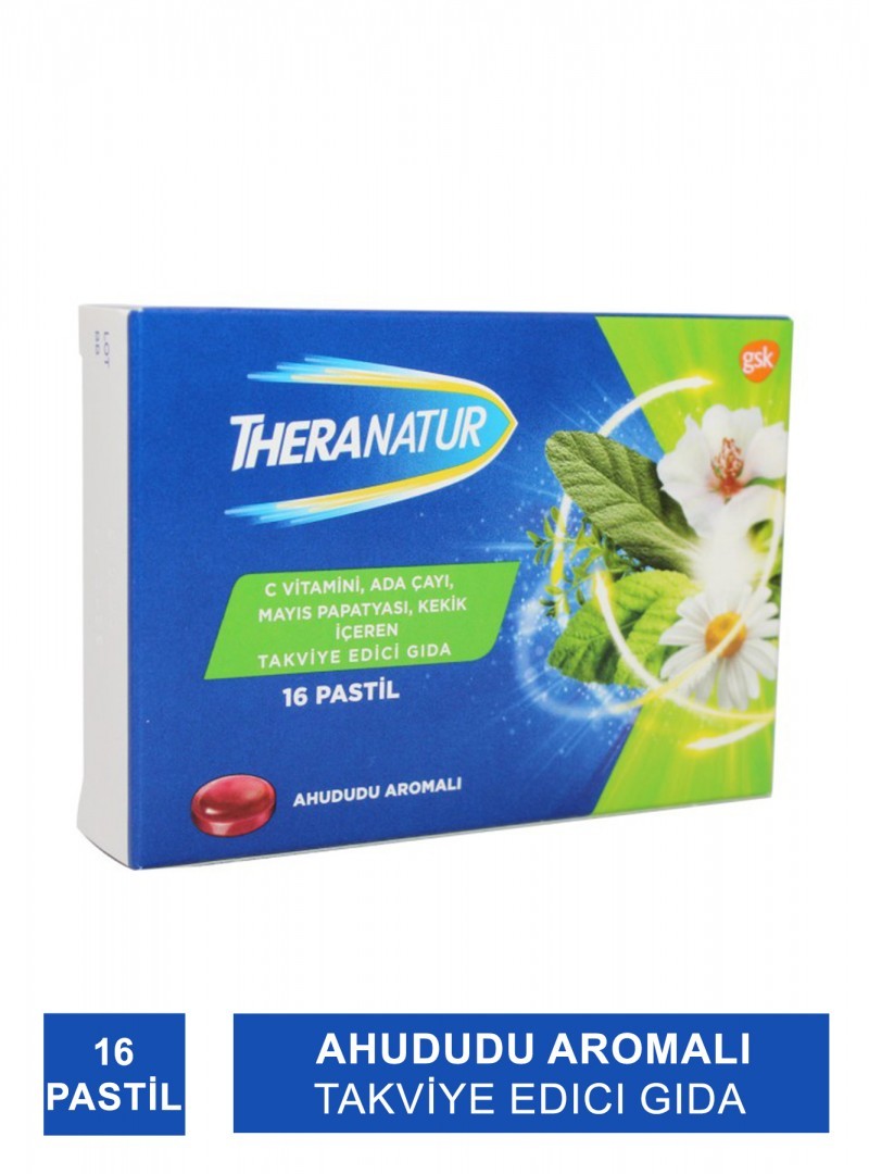 Theranatur Ahududu Aromalı Pastil 16 Adet