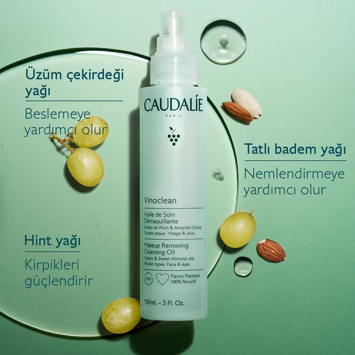 Caudalie Vinoclean Makyaj Temizleme Yağı 150 ml