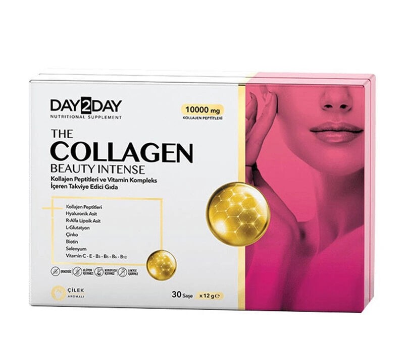 Day2Day The Collagen Beauty Intense 30 Saşe x 12 gr (Çilek Aromalı)