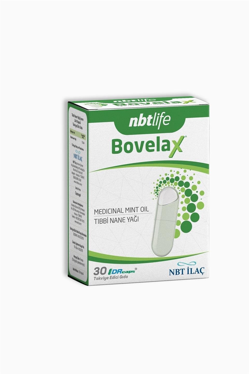 NBT Life Bovelax Medical Mint Oil 30 Kapsül