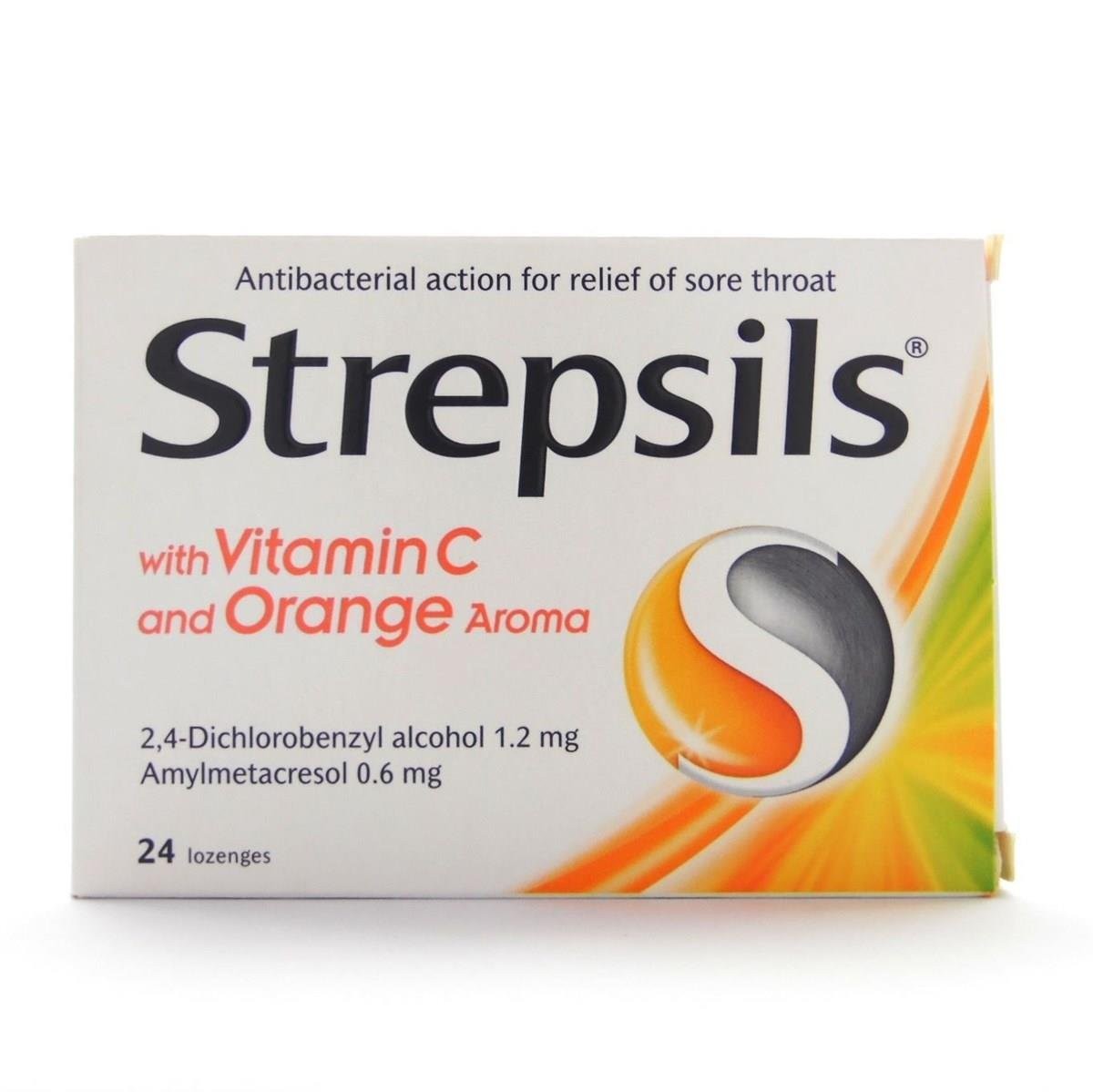 Strepsils Portakal ve C Vitamini Aromalı 24 Pastil