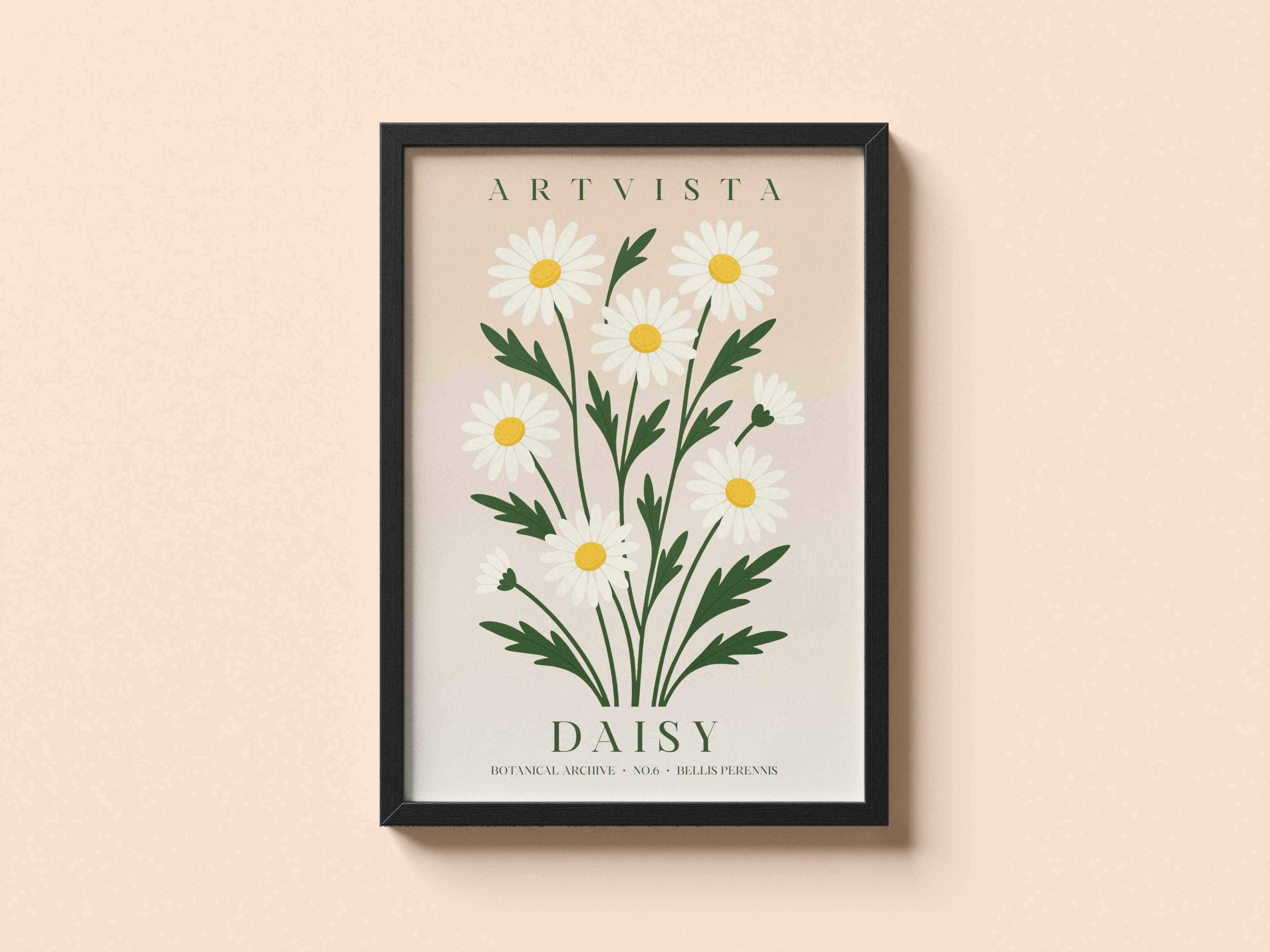Daisy Flower Poster – Papatya Çiçek Poster