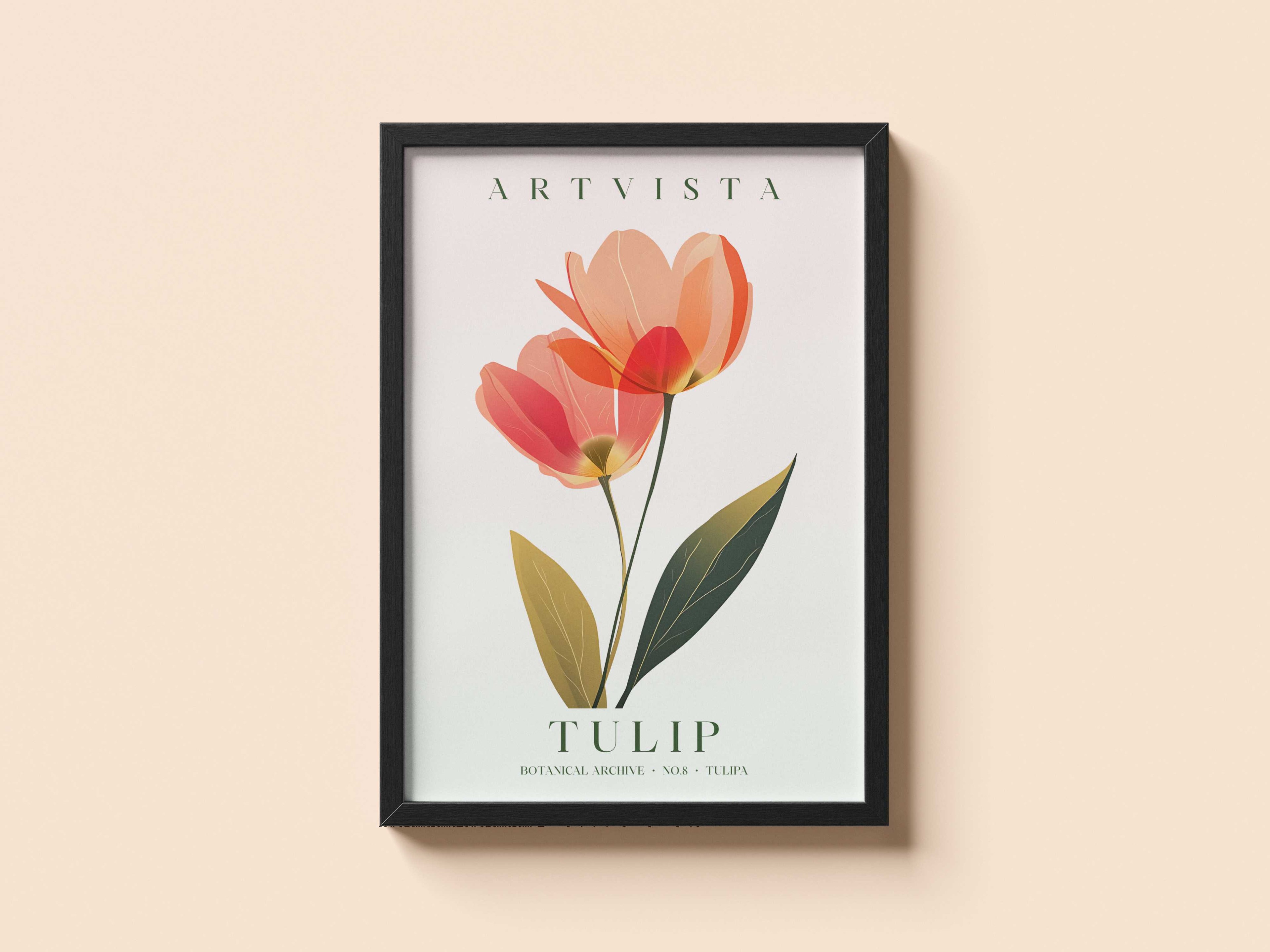 Tulip Flower Poster – Lale Çiçek Poster