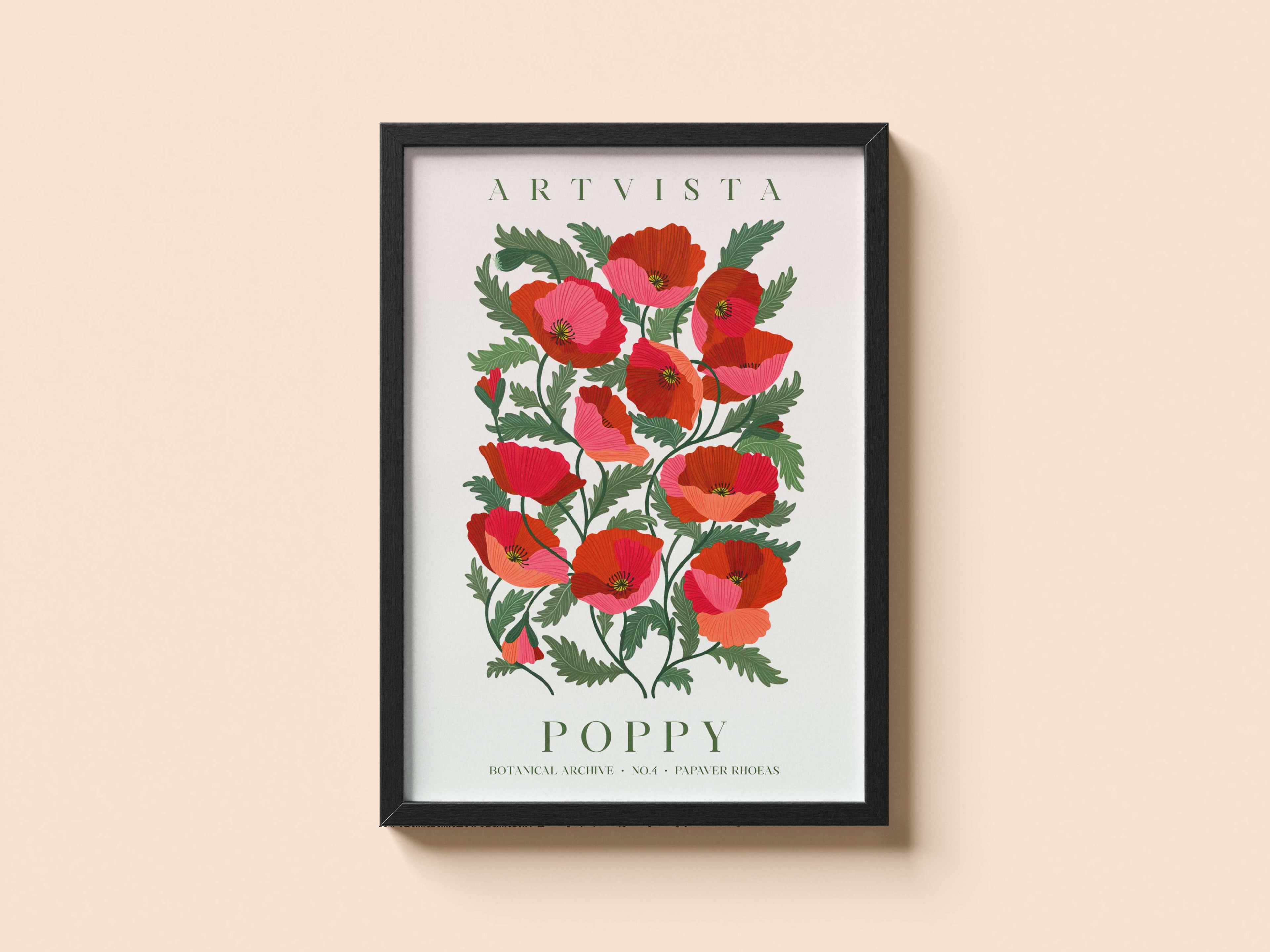 Poppy Flower Poster – Gelincik Çiçek Poster