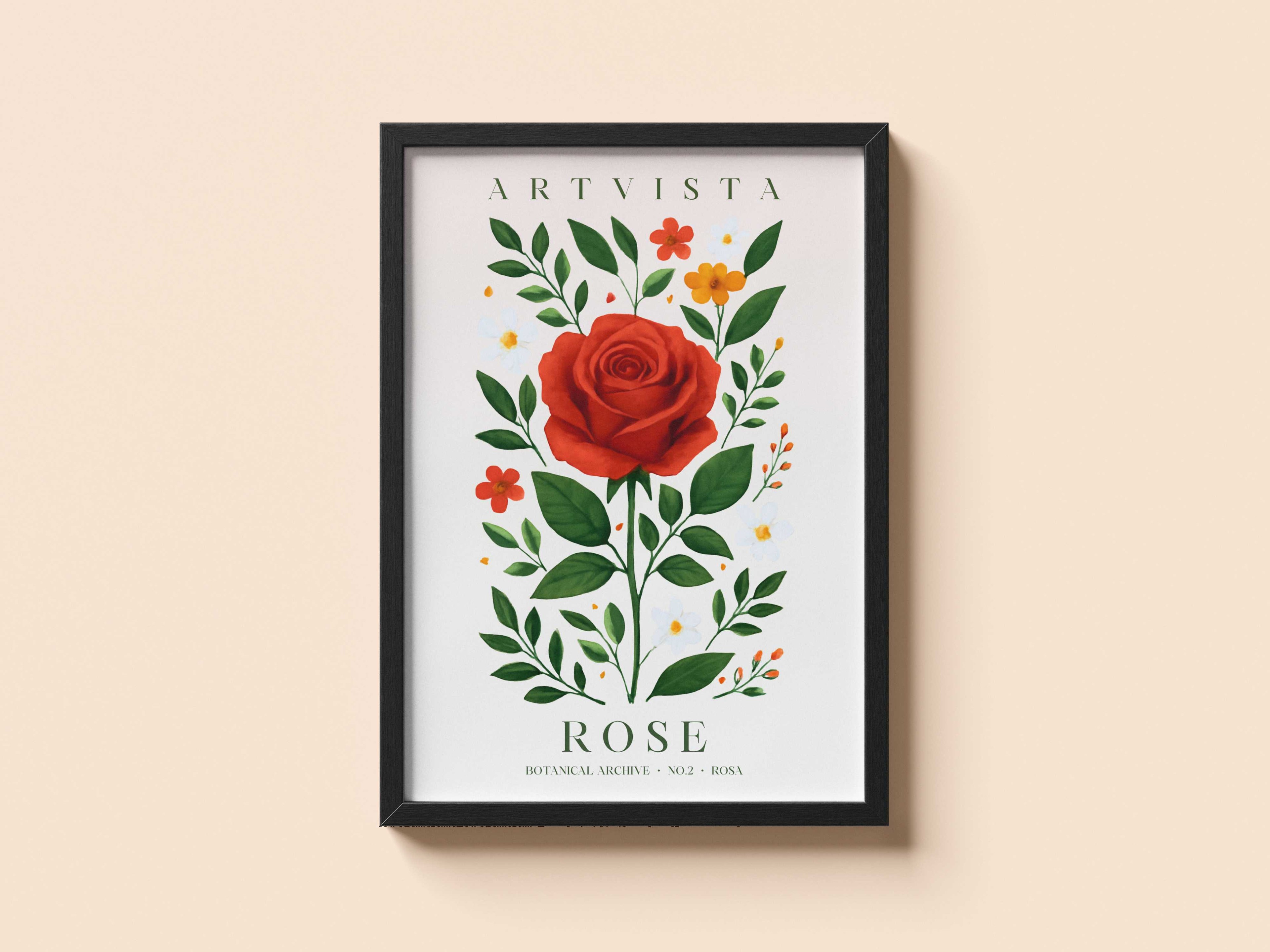 Rose Flower Poster – Gül Çiçek Poster