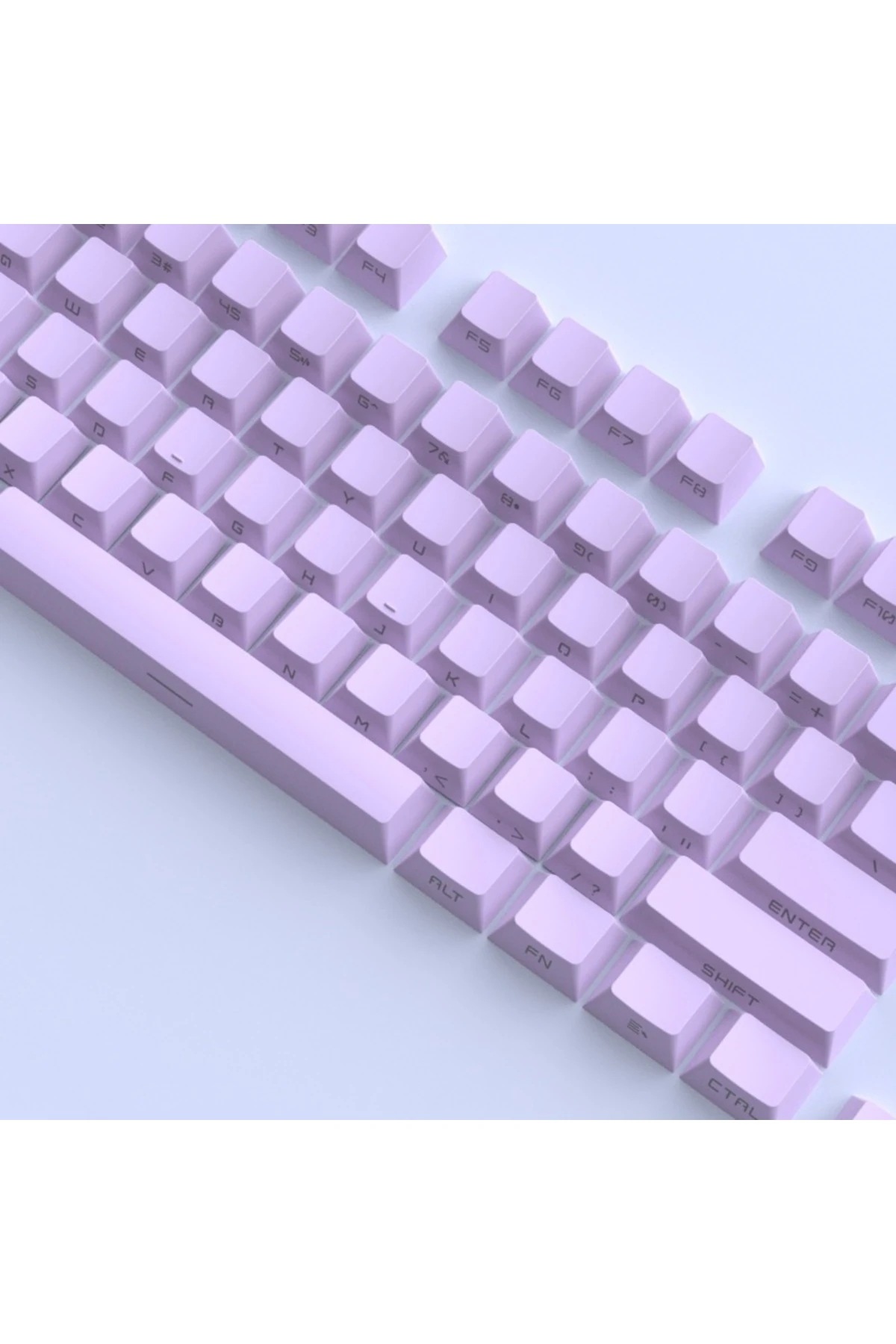 131 Tuş Keycaps ABS Tuş Takımı Yan Tuş Harf Mekanik Klavye Keycaps