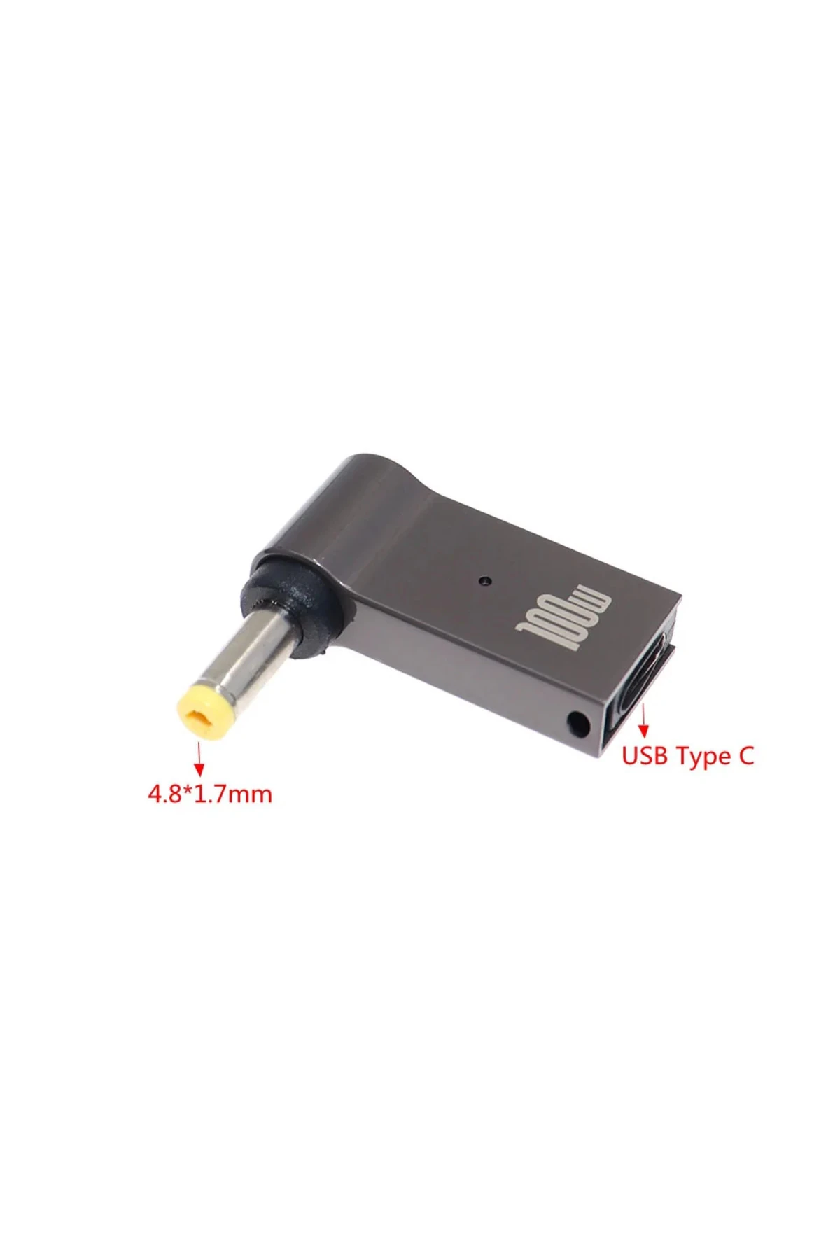 100 W USB Tip C Hızlı şarj adaptörü fiş konnektörü Evrensel USB C laptop Dönüştürücü 48x17
