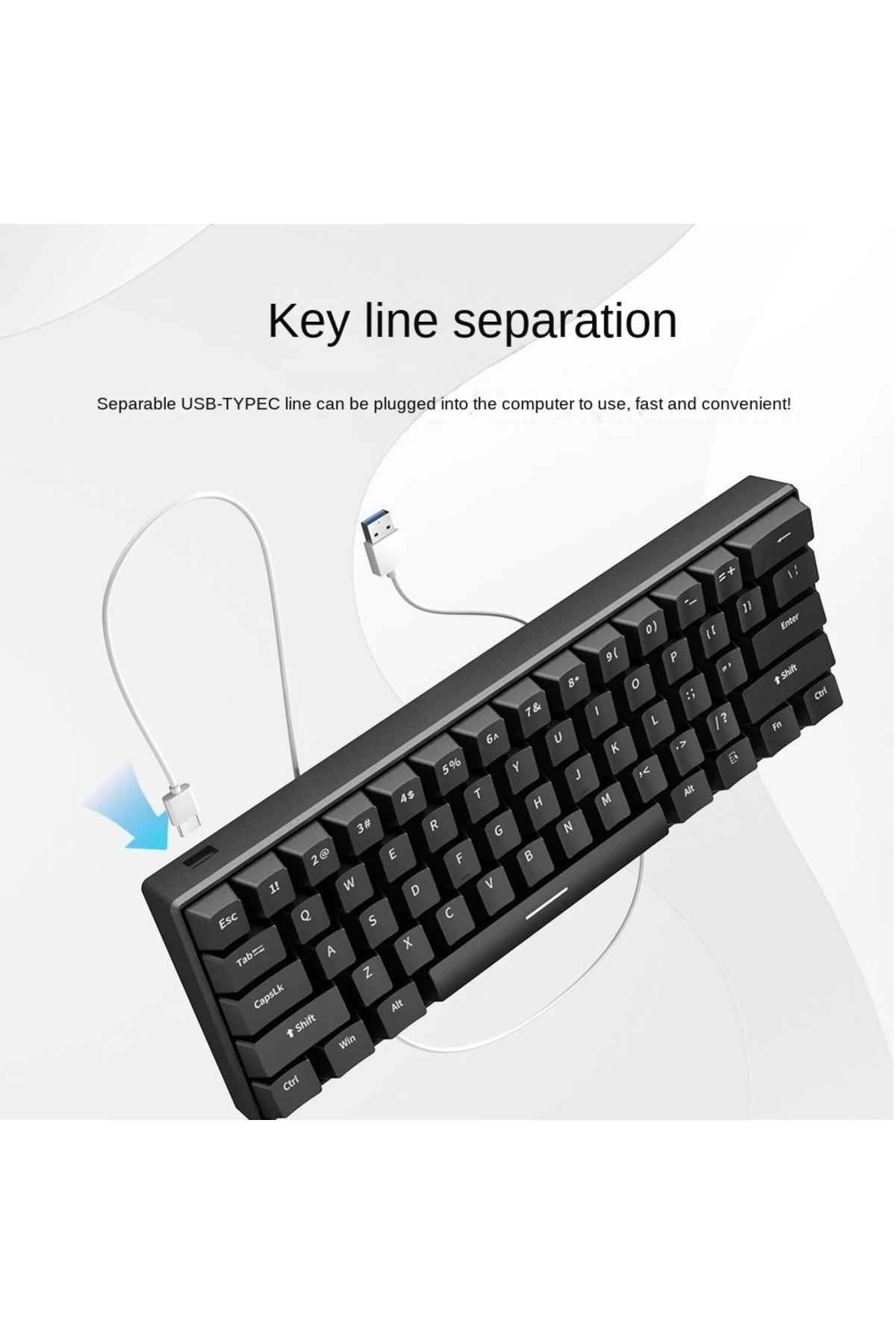 RGB %60 Küçültülmüş Mekanik RGB klavye