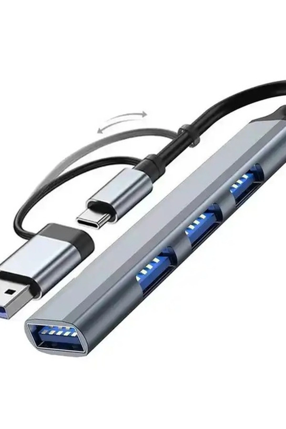 Usb 3.0 Type-c Uyumlu 1xusb 3.0 3xusb 2.0 Hub Otg Çoğaltıcı