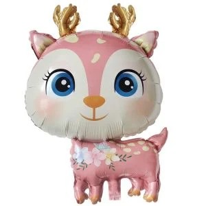 Geyik Pembe Folyo Balon
