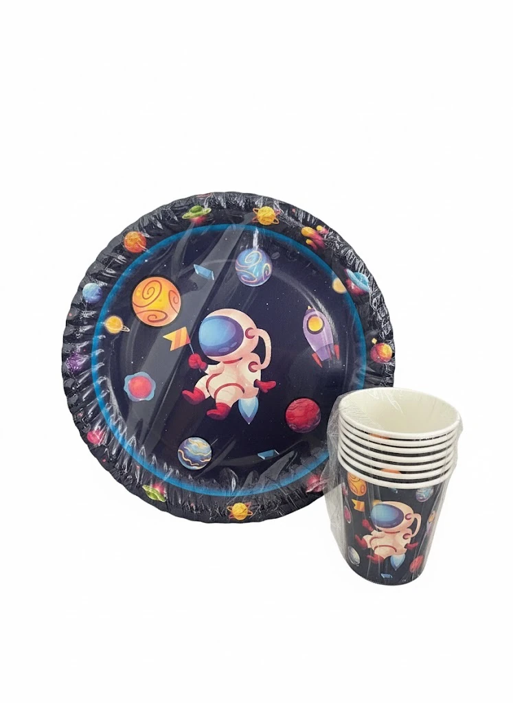 Astronot 8’li Tabak ve Bardak