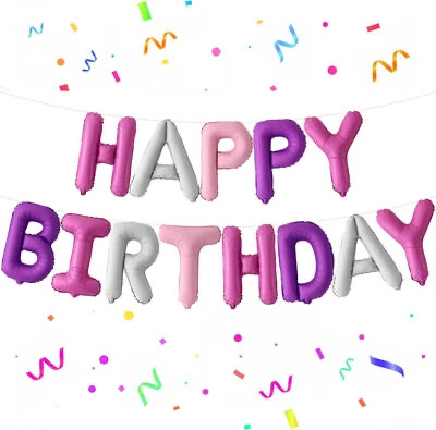 Happy Birthday Takım Folyo Renkli Balon