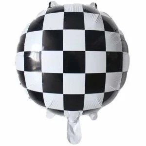 Damalı Yuvarlak Folyo Balon