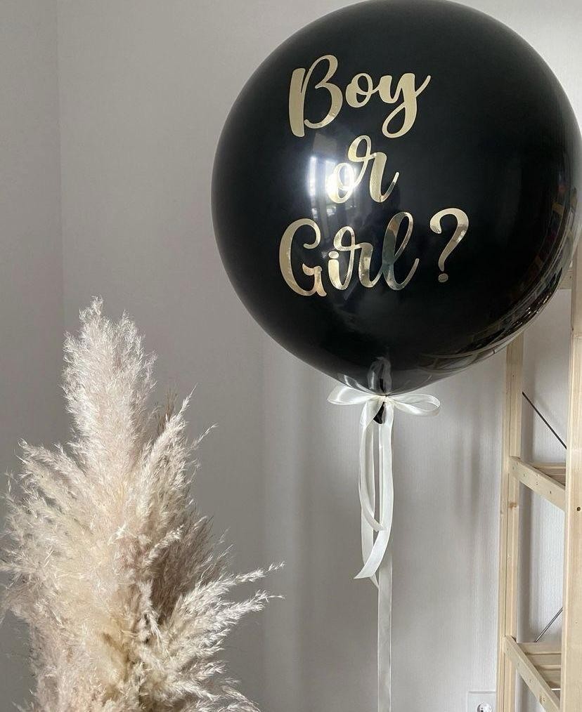 Cinsiyet Partisi Siyah Balon