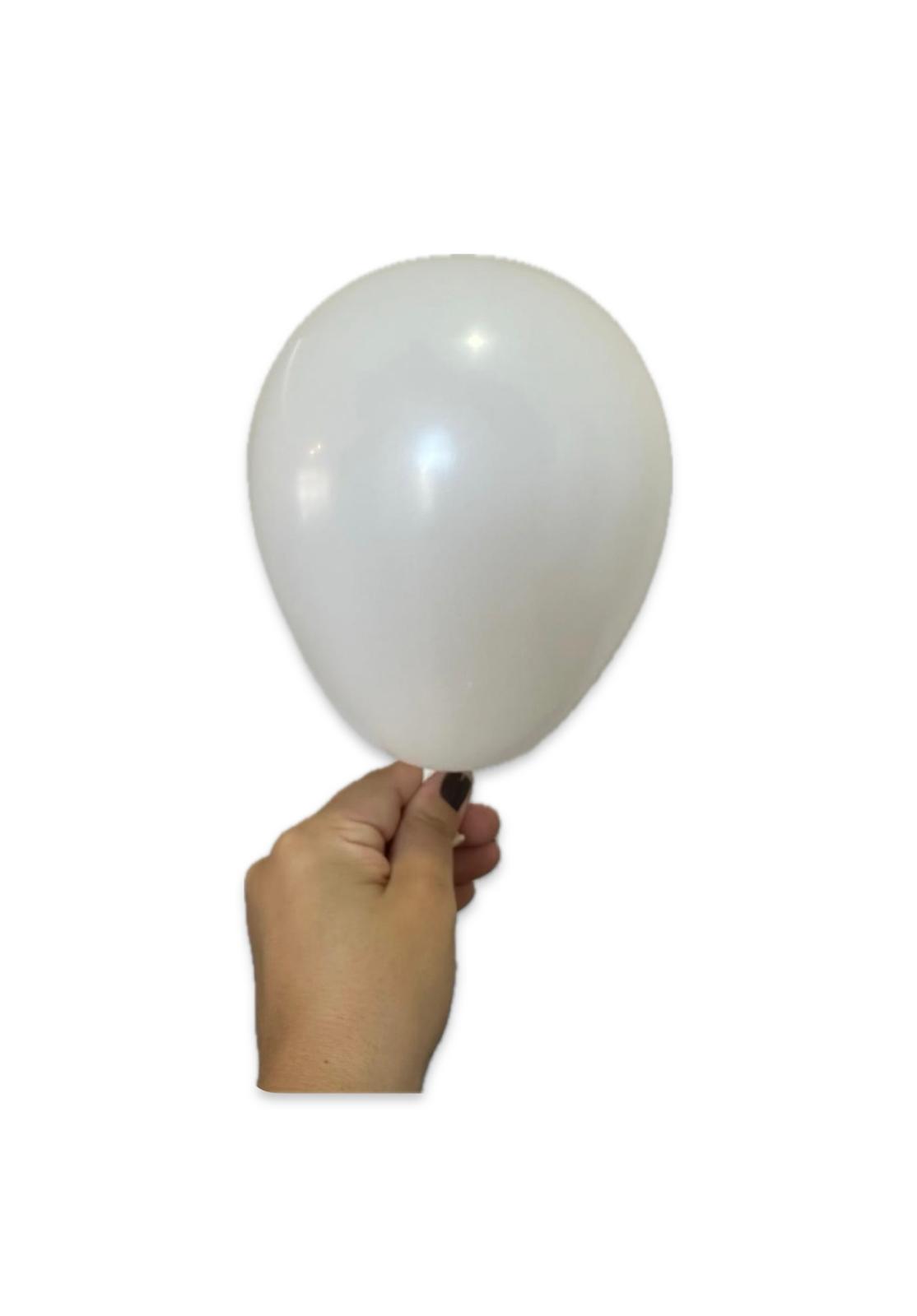 Pastel Beyaz 5 İnç Balon