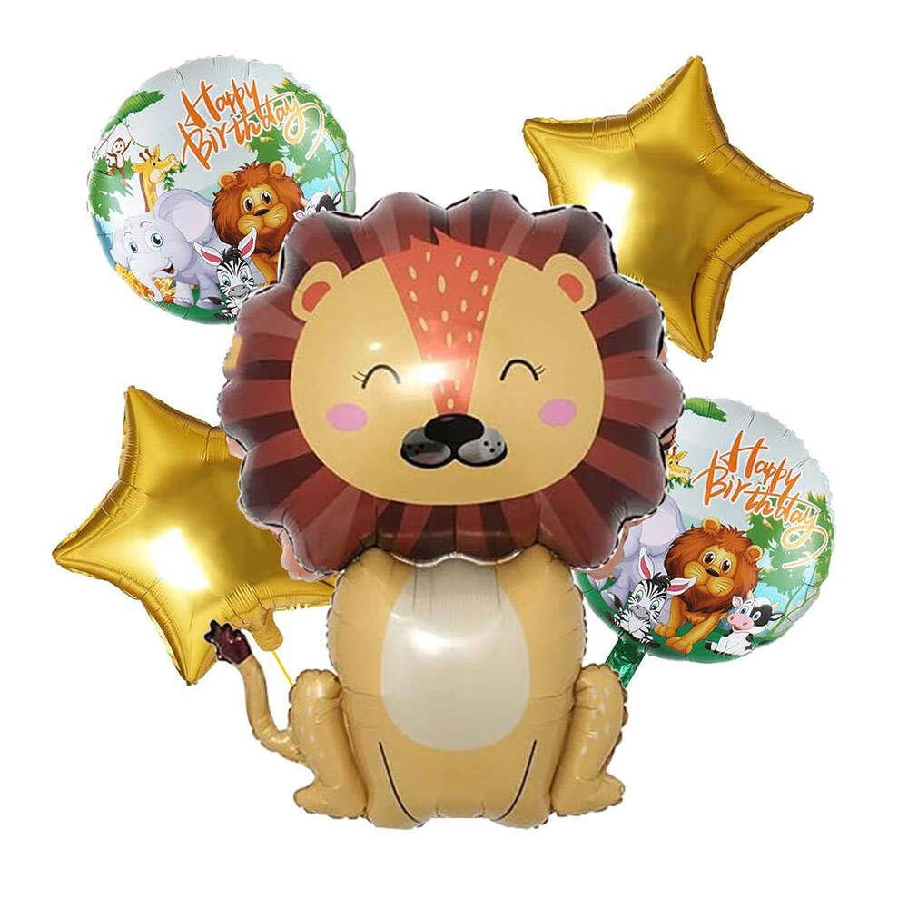 Aslan Safari Balon 5’li Set
