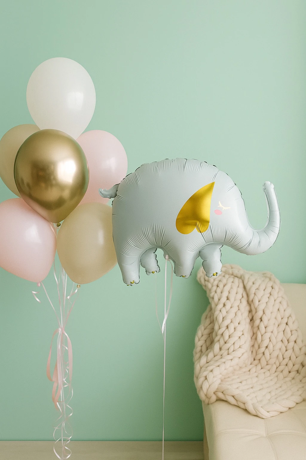 Beyaz Fil Balon Konsept