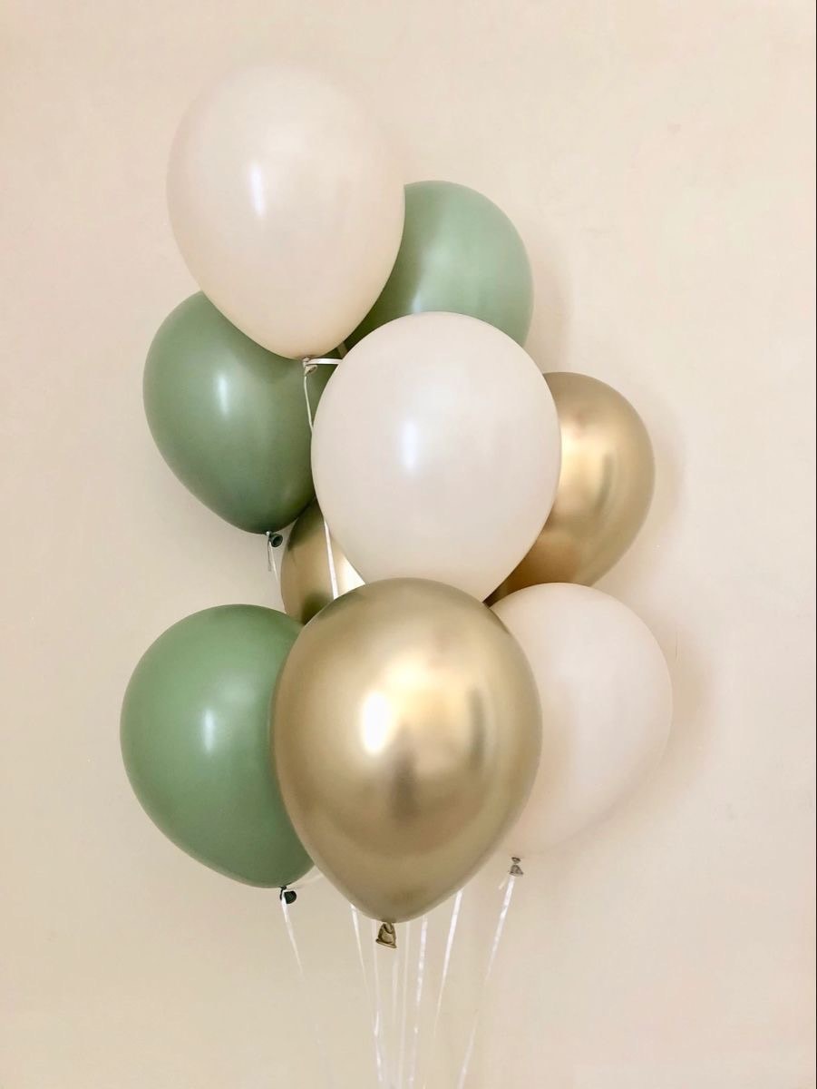 Yeşil Gold Balon Seti
