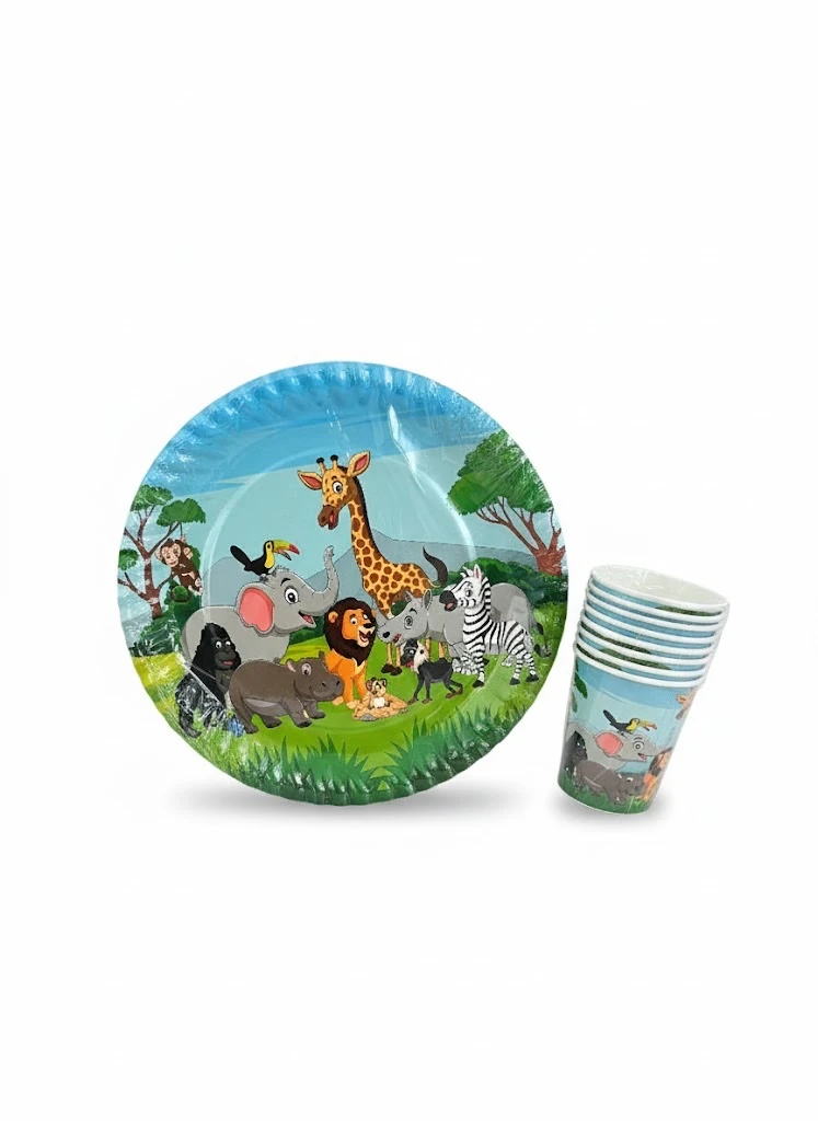 Safari 8’li Tabak ve Bardak