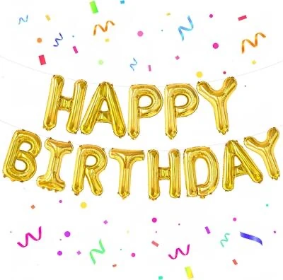 Happy Birthday Takım Folyo Gold Balon
