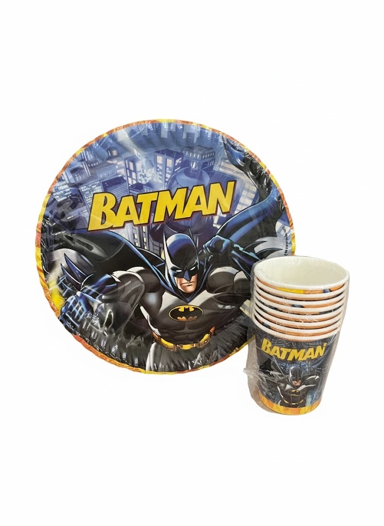 Batman 8’li Tabak ve Bardak