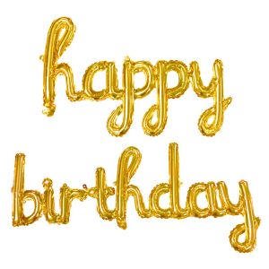 Happy Birthday El Yazısı Folyo Balon