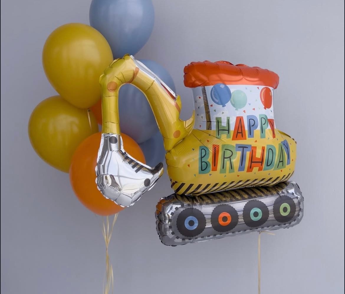 Excavator Sarı Balon Konsept