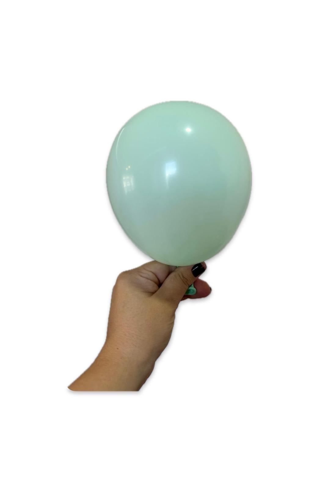 Makaron Mint Yeşili 5 İnç Balon