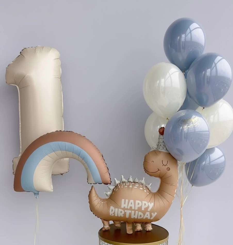 1 Yaş Gökkuşağı Dinozor Konsept