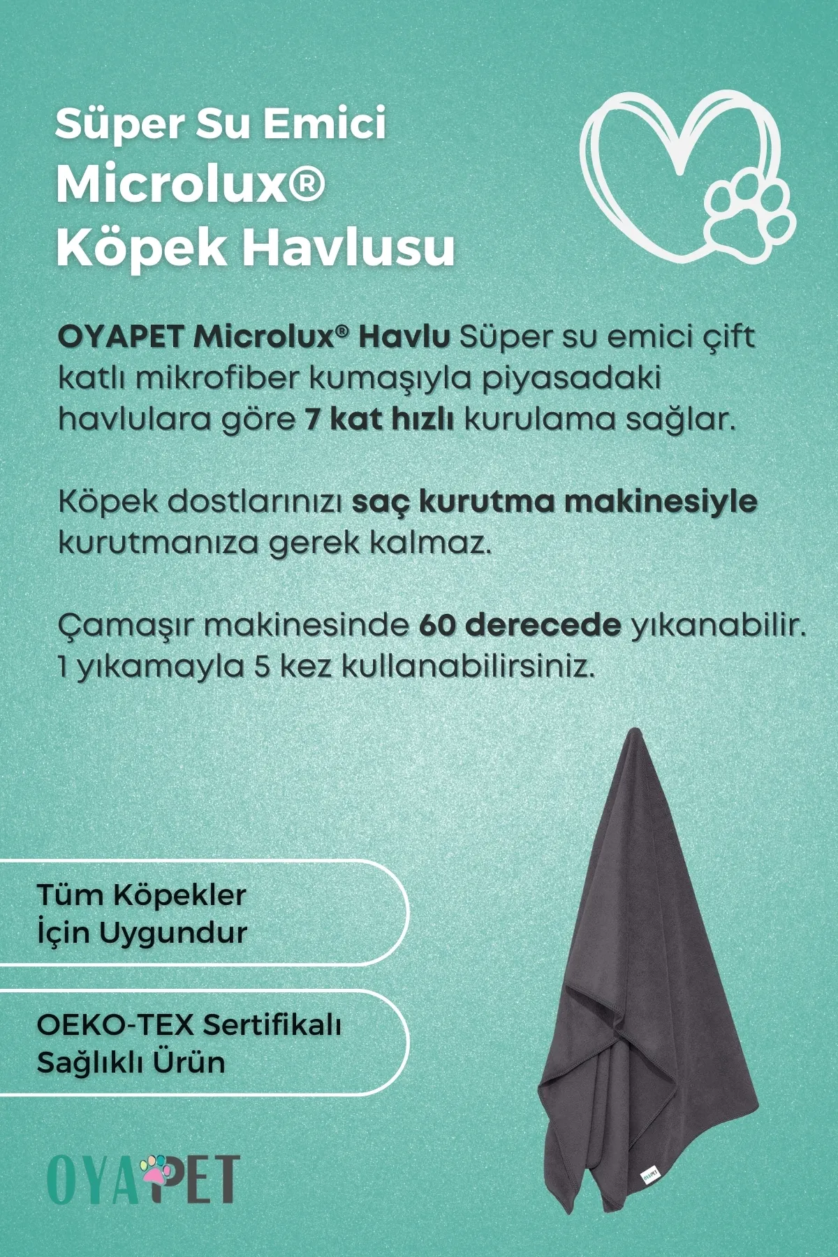 MicroLux® Köpek Havlusu