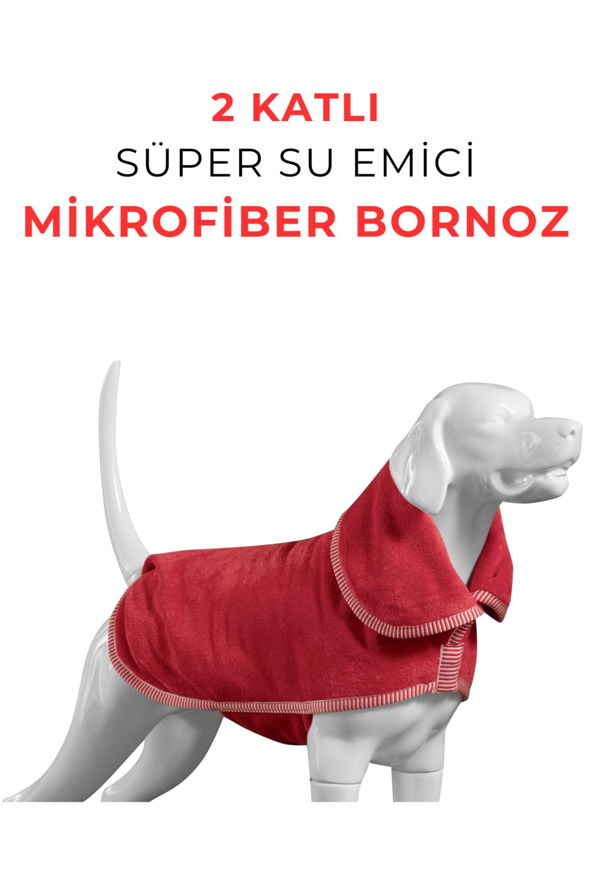 MicroLux® Köpek Bornozu, 2 Katlı