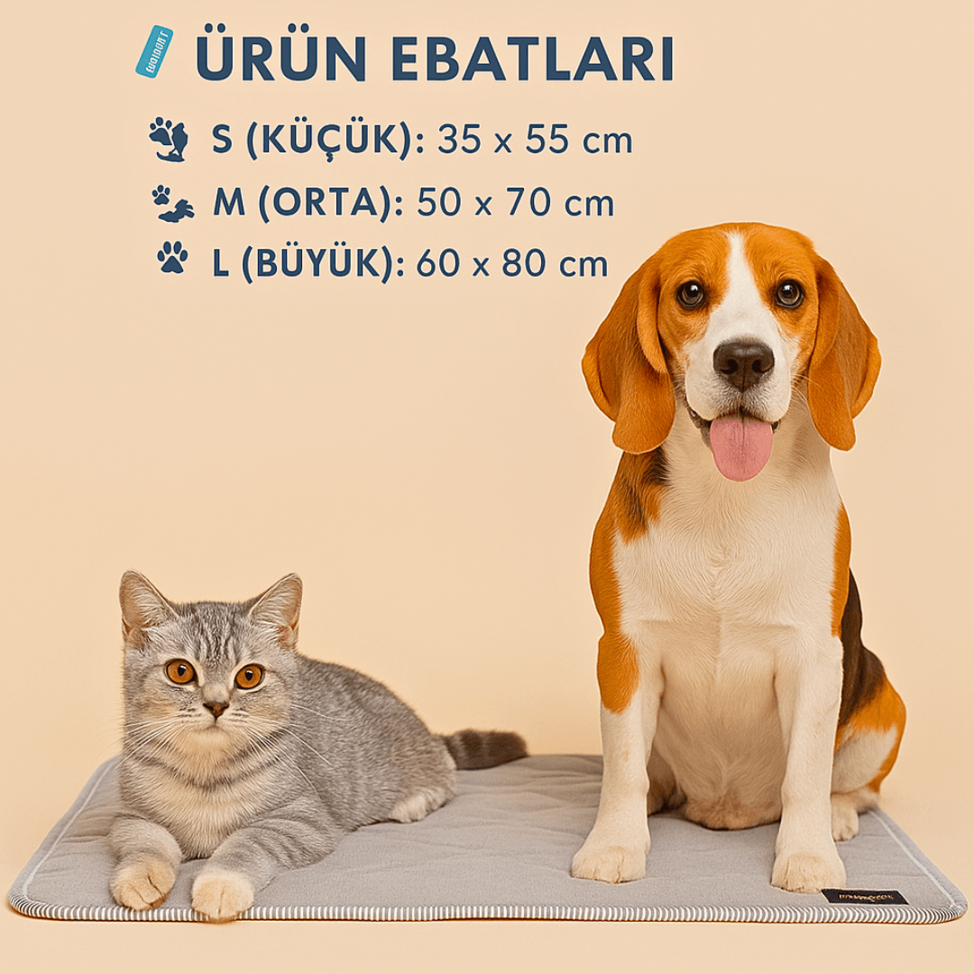 Kedi Köpek Serinletme Matı – Soğutucu Minder & Yatak (Yazlık)
