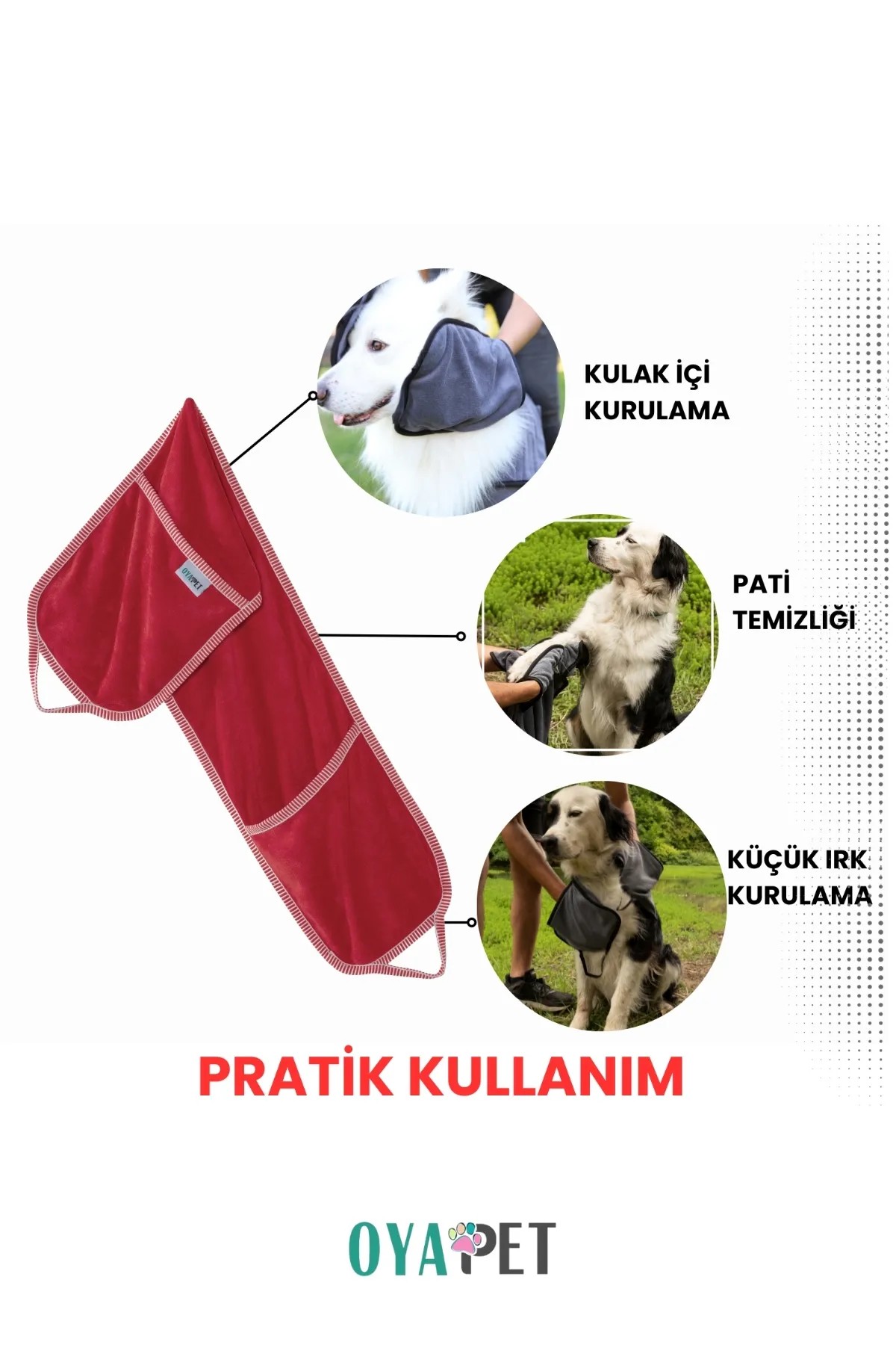 MicroLux® Cepli Pratik Köpek Havlusu