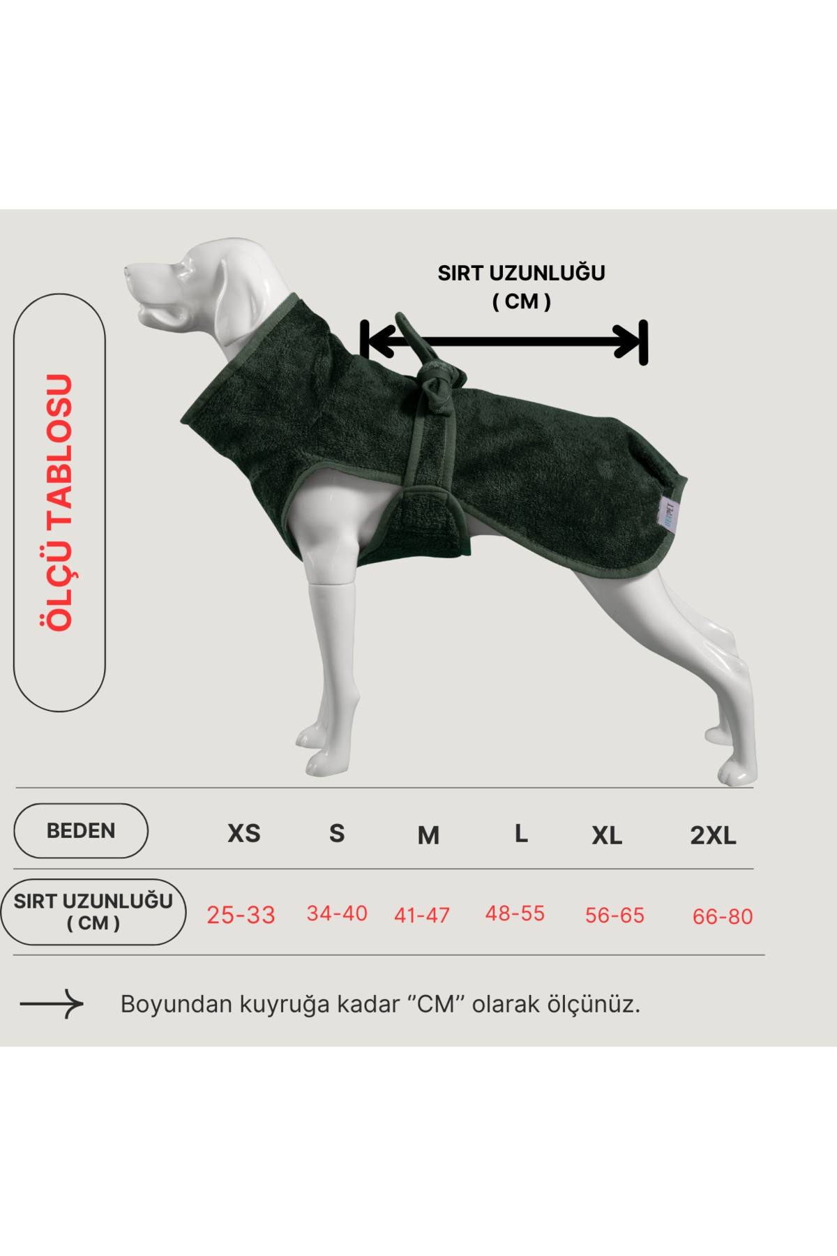 BambooLux® Köpek Bornozu