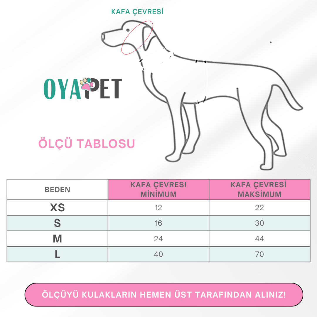 Köpek Kulak Koruyucu Bandana, Yüksek Ses ve Stresli Ortamlar, Traş Mak. ve Fön Mak. Ses İzalasyonu