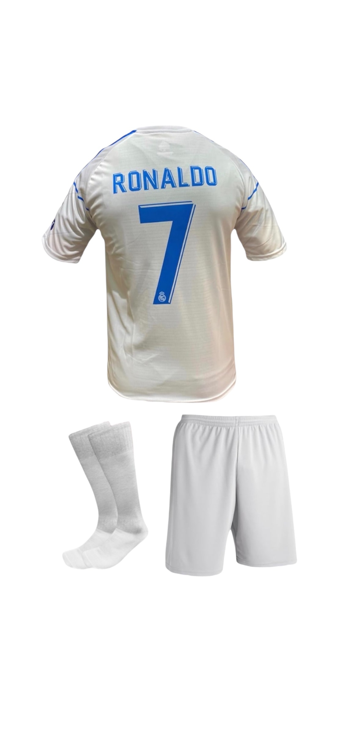 Ronaldo 2018 beyaz Retro çocuk forma takımı