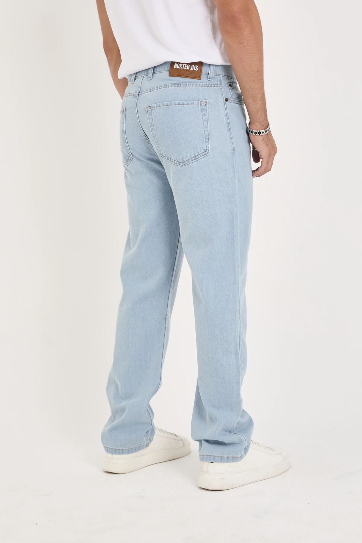 ERKEK MAVİ BAGGY DENİM PANTOLON