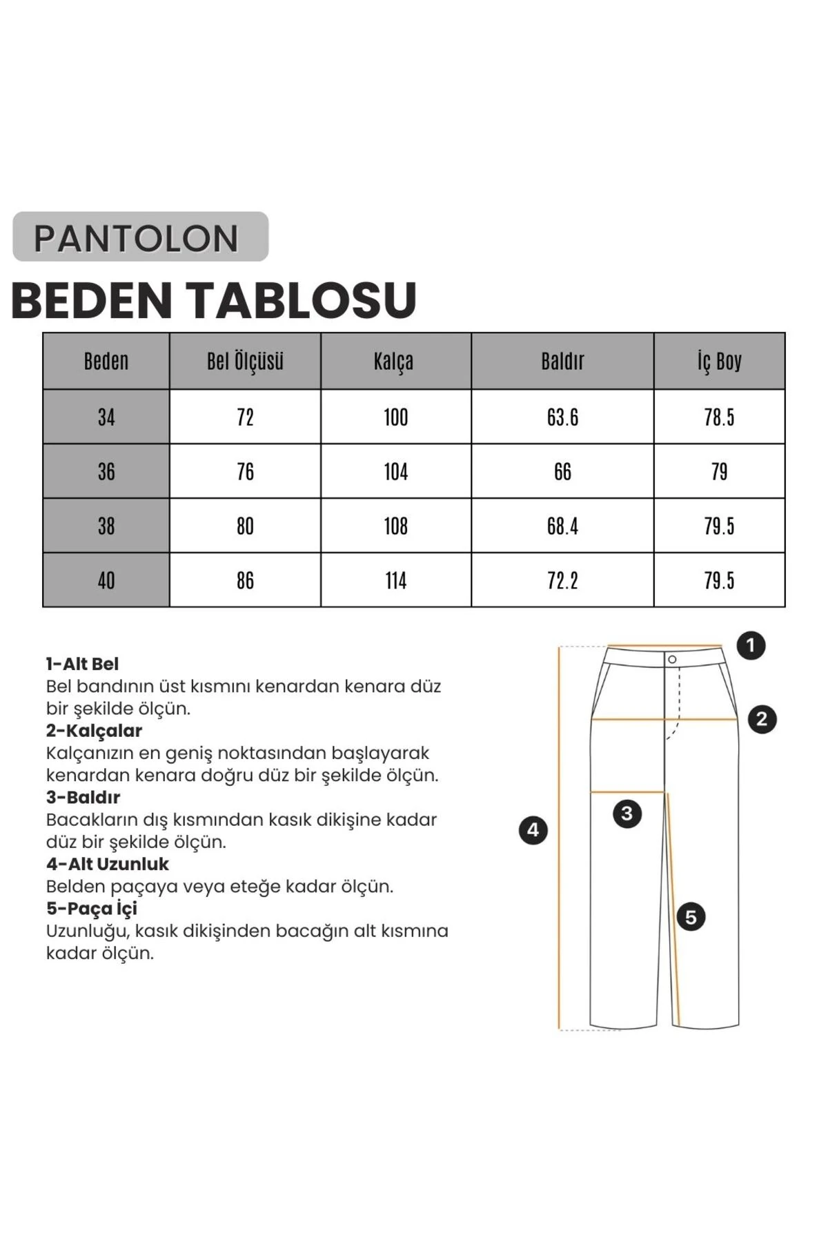 Kadın Wide Leg Jeans Pantolon