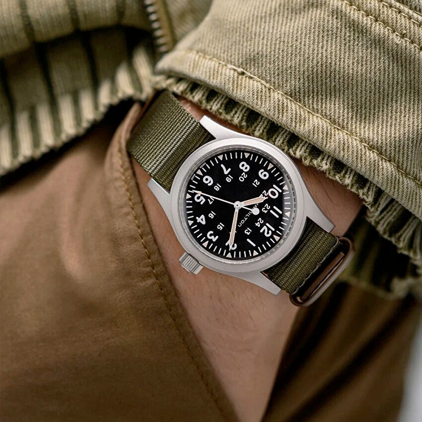 H69439931 Khaki Field Mechanical 38mm