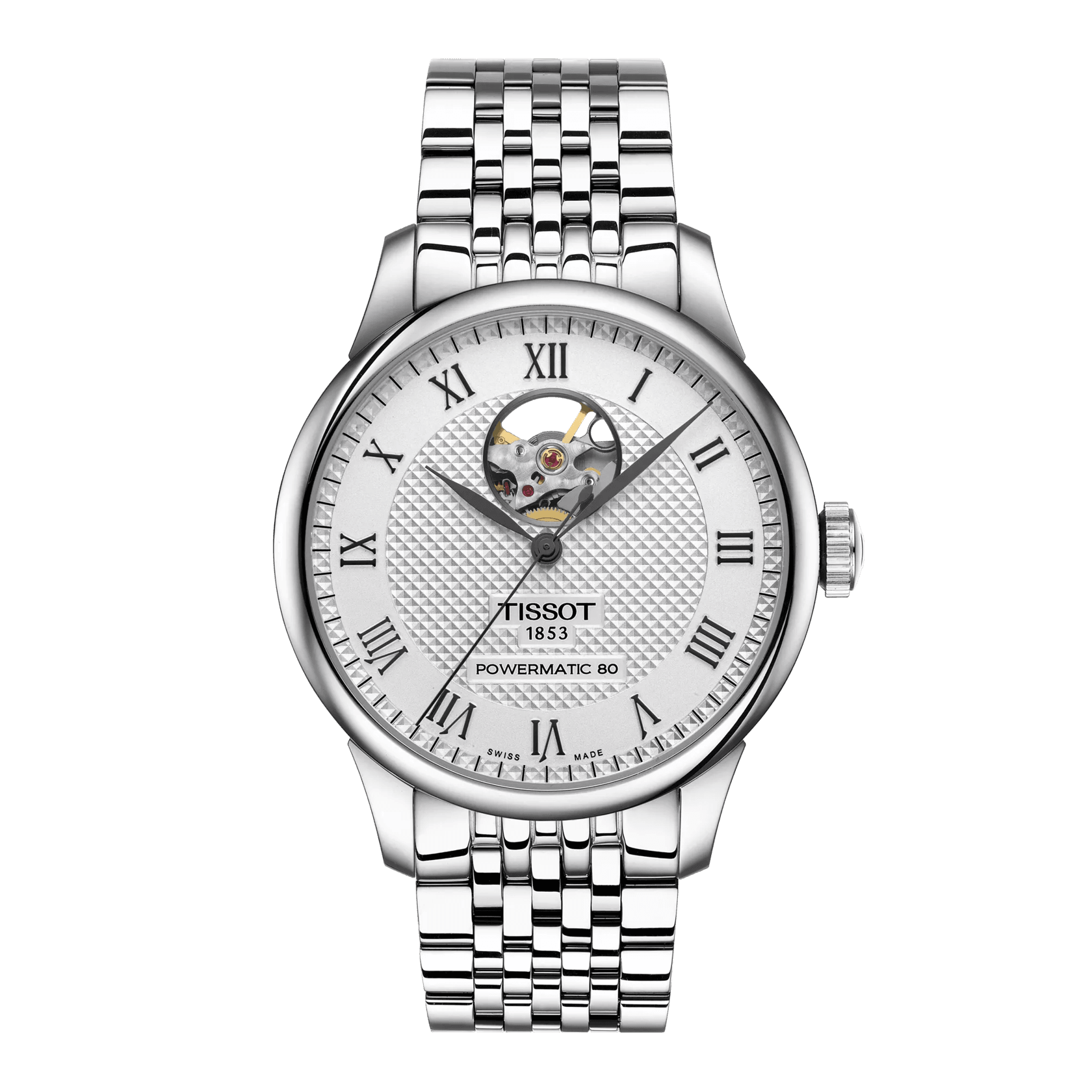 T0064071103302 Tissot Le Locle Powermatic 80 Open Heart