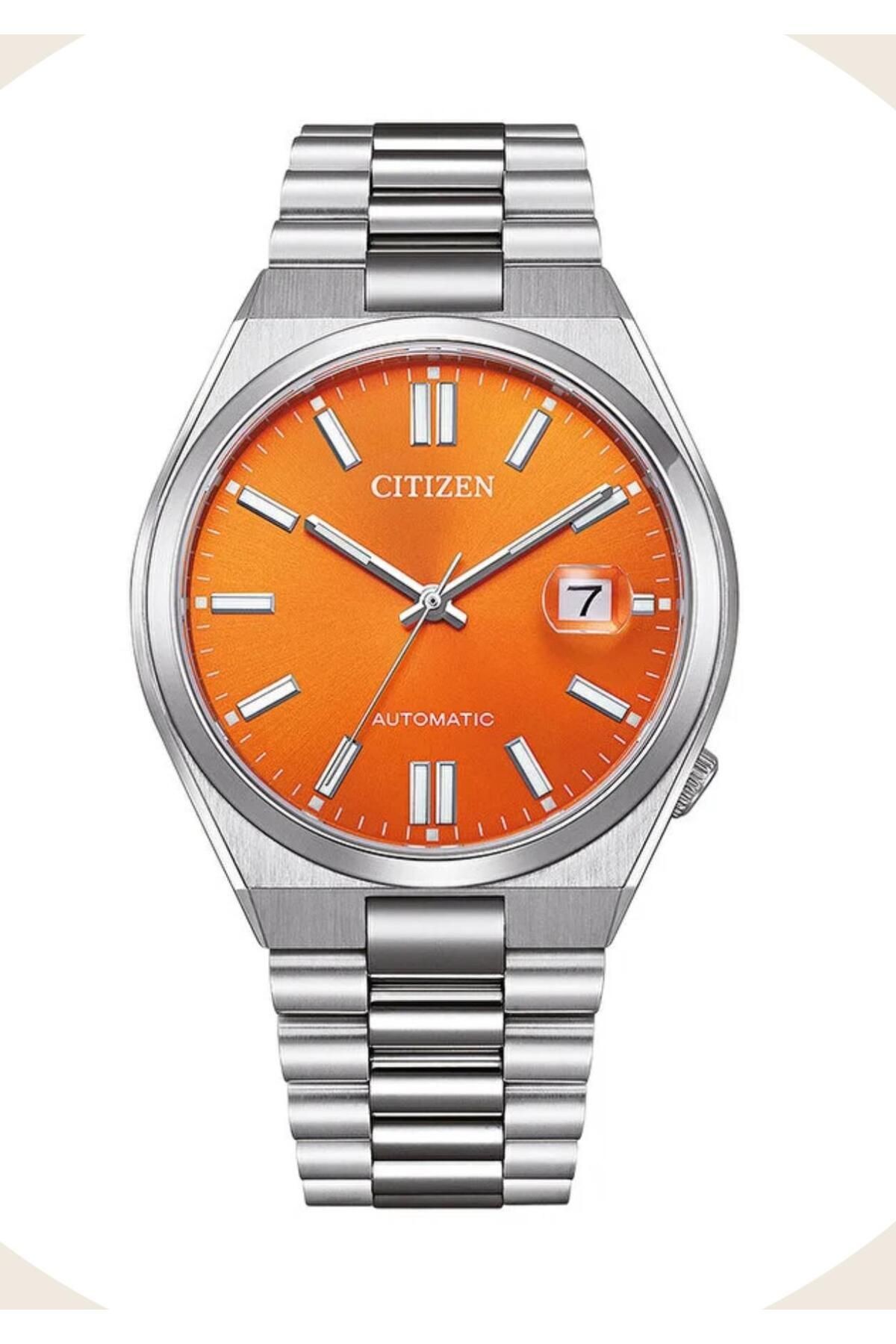 CİTİZEN NJ0151-88Z TSUYOSA OTOMATİK ORANGE KADRAN ERKEK KOL SAATİ